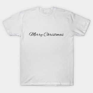 Merry Christmas Font Design T-Shirt